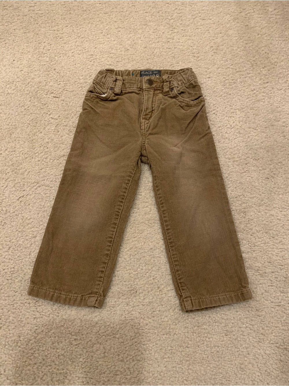 Gently Worn Boy’s Place light Brown Corduroy Pants Size 24